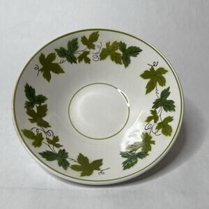 Mikasa Cera‑Stone 3173‑M Bowl-Green Wood Pattern •Japan • 6.5” Vintage Stoneware